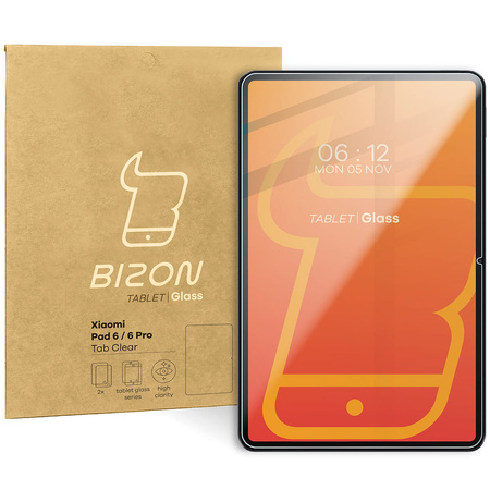 Szkło hartowane Bizon Glass Tab Clear Duo do Xiaomi Pad 6 / 6 Pro, 2 sztuki