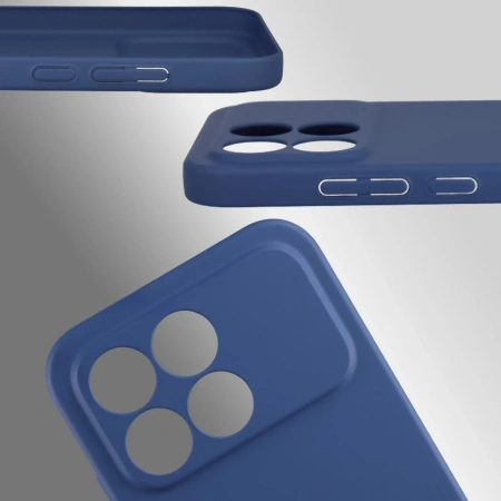 Etui Bizon Case Łupka do Xiaomi POCO F8 Pro, niebieskie