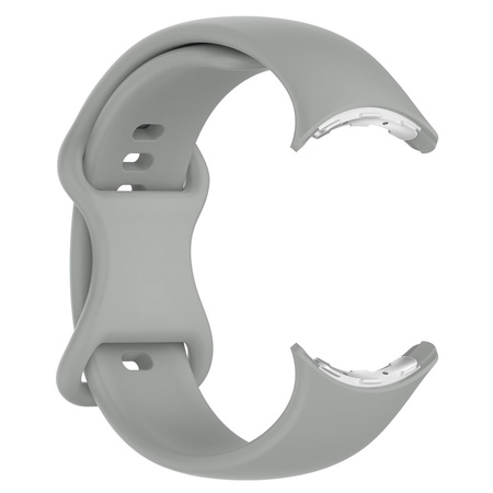 Silikonowy pasek Bizon Strap Watch Silicone S do Google Pixel Watch 3/Watch 2/Watch 1 41mm, szary