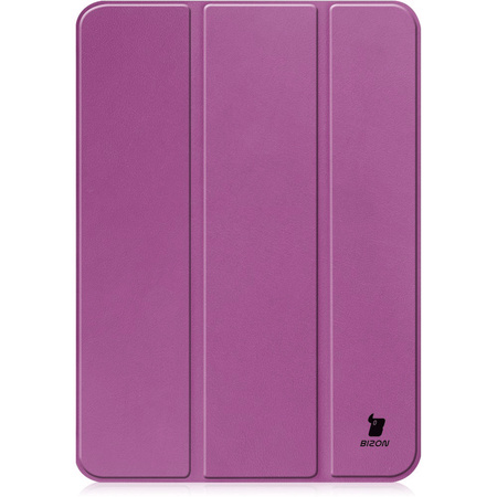 Etui Bizon Case Tab Croc do Apple iPad 10 10.9 2022, ciemnofioletowe