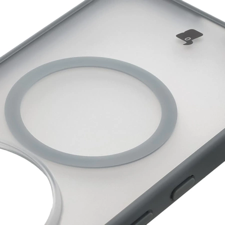 Etui z pierścieniem magnetycznym Bizon Case MatteO do Nothing Phone (3a) Pro, przydymione-szare