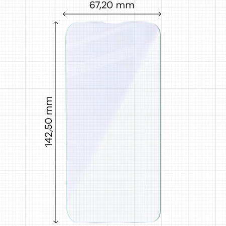 Elastyczne szkło hybrydowe Bizon Glass Mule do iPhone 16 Plus