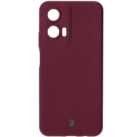 Silikonowe etui Bizon Soft Case do Motorola Moto G35 5G, ciemnofioletowe
