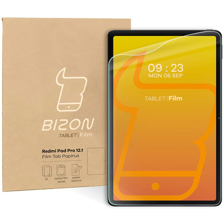 Folia imitująca papier Bizon Film Tab Papirus Duo do Xiaomi Redmi Pad Pro 12.1, 2 sztuki
