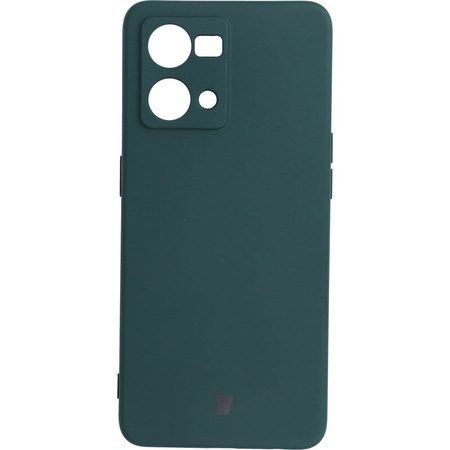 Etui Bizon Case Silicone do OPPO Reno 7 4G, ciemnozielone