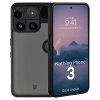 Etui Bizon Case Angelo do Nothing Phone (3), przydymione z czarną ramką