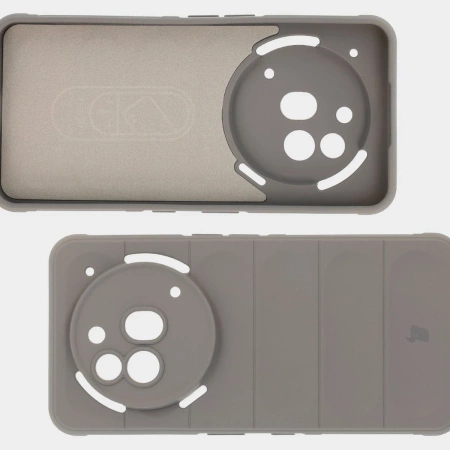 Pancerne etui Bizon Case Tur do Nothing Phone (3a) Pro, jasnoszare