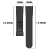 Silikonowy pasek Bizon Strap Watch Silicone 22 mm do smartwatcha, lawendowy