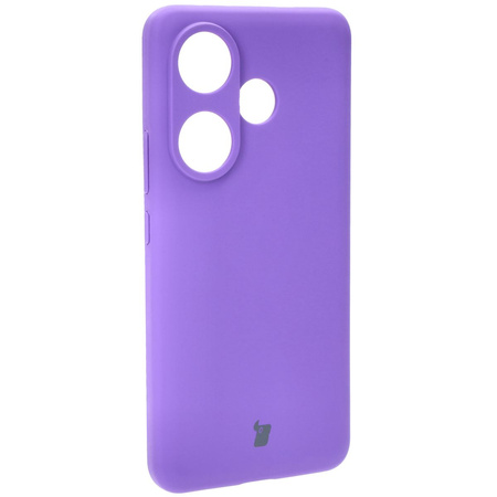 Silikonowe etui Bizon Soft Case do Xiaomi Poco F6, fioletowe
