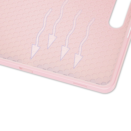 Etui Bizon Case Tab Lizard do Galaxy Tab S10 Plus / S9 Plus, różowe