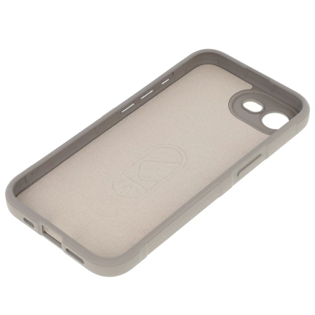 Pancerne etui Bizon Case Tur do iPhone 16e, jasnoszare