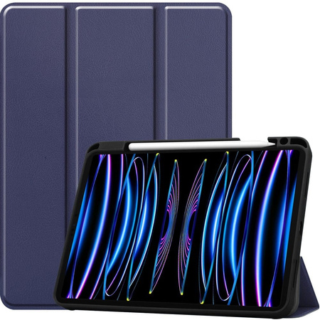 Etui Bizon Case Tab Lizard do Apple iPad Pro 11 2022/2021/2020/2018, granatowe