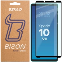 Szkło hartowane Bizon Glass Edge 2 do Sony Xperia 10 VII, czarna ramka