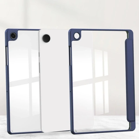 Etui z klapką Bizon Case Tab Clear Matt do Galaxy Tab A11 Plus / A9 Plus, granatowe
