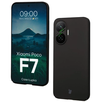 Etui Bizon Case Łupka do Xiaomi POCO F7, czarne