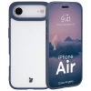 Etui Bizon Case Angelo do iPhone Air, półprzezroczyste z granatową ramką