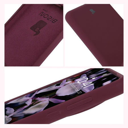 Silikonowe etui Bizon Soft Case do OnePlus 13, ciemnofioletowe