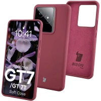 Silikonowe etui Bizon Soft Case do Realme GT 7 / 7T, ciemnofioletowe