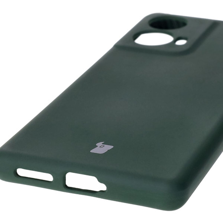 Silikonowe etui Bizon Soft Case do Motorola Moto G85 5G, ciemnozielone