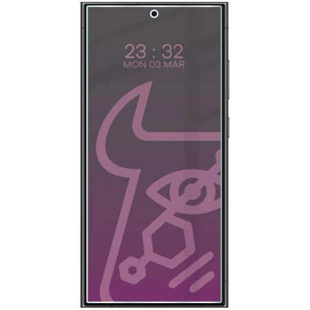 Prywatyzujące szkło hybrydowe Bizon Glass Mule Shadow do Samsung Galaxy S24 Ultra, matowe