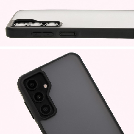 Etui Bizon Case Angelo do Galaxy A16 4G/5G, przydymione z czarną ramką