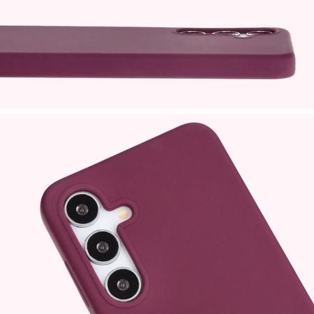 Silikonowe etui Bizon Soft Case do Galaxy S24 Plus, ciemnofioletowe