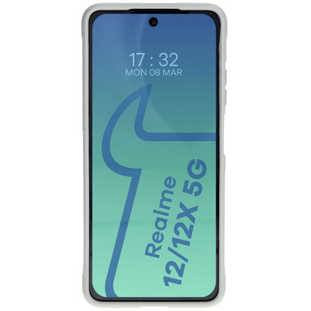 Pancerne etui Bizon Case Tur do Realme 12 / 12x, jasnoszare