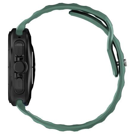 Silikonowy pasek Bizon Strap Watch Silicone G do Galaxy Watch Ultra 2 / 1, ciemnozielony