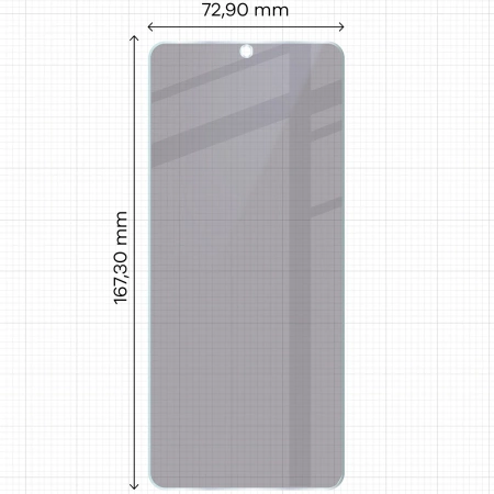 Prywatyzujące szkło hybrydowe Bizon Glass Mule Shadow do Motorola Moto G06 Power 4G, matowe