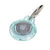 Etui Bizon Case Locator Keychain do Apple AirTag, przezroczysto-miętowe