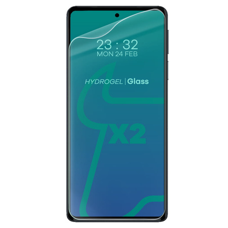 Folia hydrożelowa na ekran Bizon Glass Hydrogel, Moto Edge 30 Pro, 2 sztuki