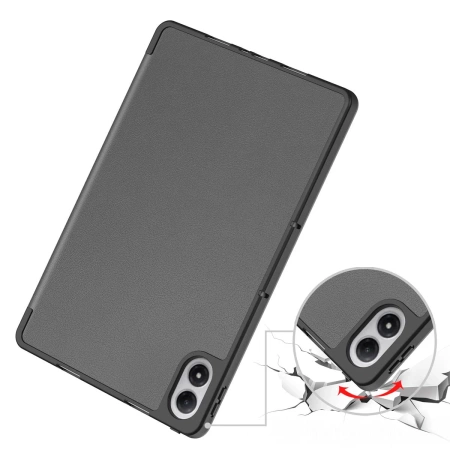 Etui z klapką Bizon Case Tab Lizard do Xiaomi POCO Pad M1 / Redmi Pad 2 Pro, szare