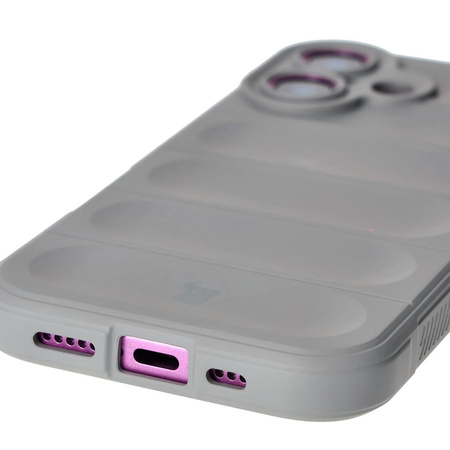 Pancerne etui Bizon Case Tur do iPhone 16, jasnoszare