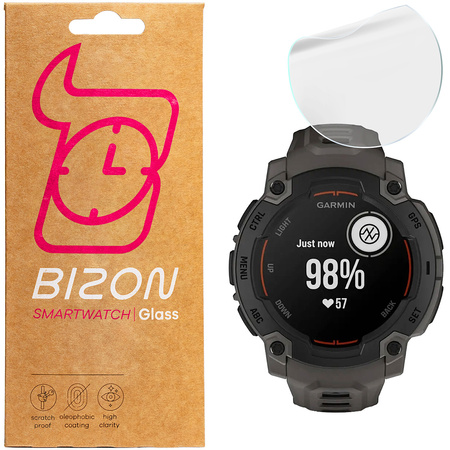 Folia hydrożelowa na ekran Bizon Glass Watch Hydrogel Duo do Garmin Instinct E 45 mm, 2 sztuki