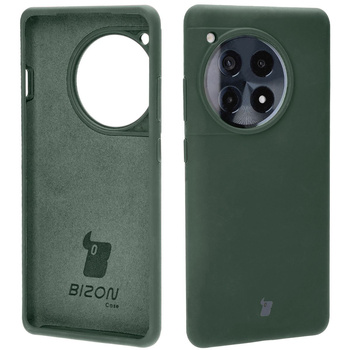 Silikonowe etui Bizon Soft Case do OnePlus 12R, ciemnozielone
