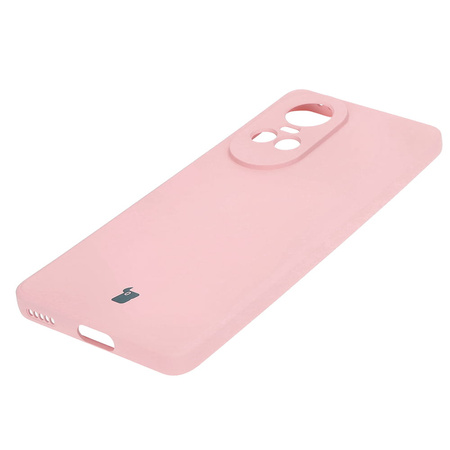 Etui Bizon Case Silicone Sq do Oppo Reno 10 5G, jasnoróżowe
