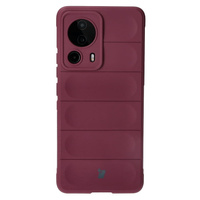 Pancerne etui Bizon Case Tur do Xiaomi 13 Lite, burgundowe