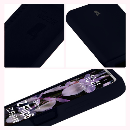 Silikonowe etui Bizon Soft Case do Galaxy Z Flip7 FE / Z Flip6, czarne