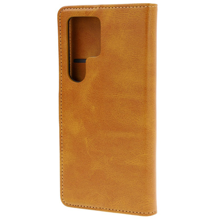 Etui z klapką Bizon Case Pocket do Galaxy S24 Ultra, brązowe