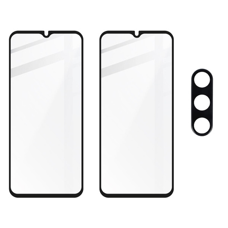 2x Szkło + szybka na aparat BIZON Edge 2 do Galaxy A14 4G/5G