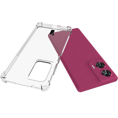 Elastyczne etui Bizon Case Salpa do Motorola Edge 50 Fusion, przezroczyste