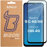 Szkło hartowane Bizon Glass Edge 2 do Xiaomi Redmi 15C 4G / 5G / POCO C85 4G, czarna ramka