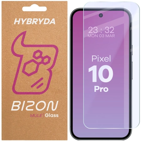 Elastyczne szkło hybrydowe Bizon Glass Mule do Google Pixel 10 Pro