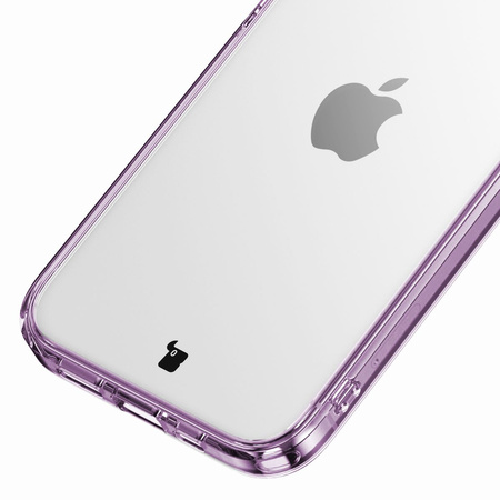 Etui Bizon Case Halo do iPhone 15 Pro, przezroczysto-fioletowe