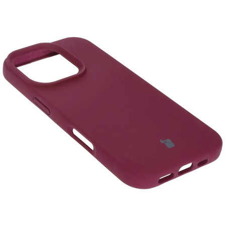 Silikonowe etui Bizon Soft Case do iPhone 16 Pro, ciemnofioletowe