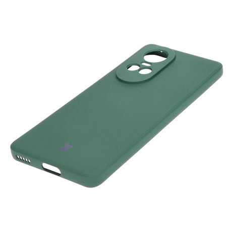 Etui Bizon Case Silicone Sq do Oppo Reno 10 5G, ciemnozielone