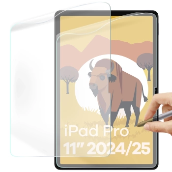 Folia imitująca papier Bizon Film Tab Papirus do iPad Pro 11" 5 gen. 2024, 2 sztuki