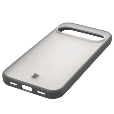 Etui Bizon Case Angelo do Pixel 10 / 10 Pro, półprzezroczyste z szarą ramką