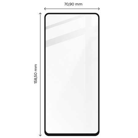 Szkło hartowane Bizon Glass Edge - 2 sztuki + ochrona na obiektyw, Redmi Note 10 Pro, czarne