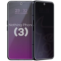 Prywatyzujące szkło hybrydowe Bizon Glass Mule Shadow do Nothing Phone (3), matowe